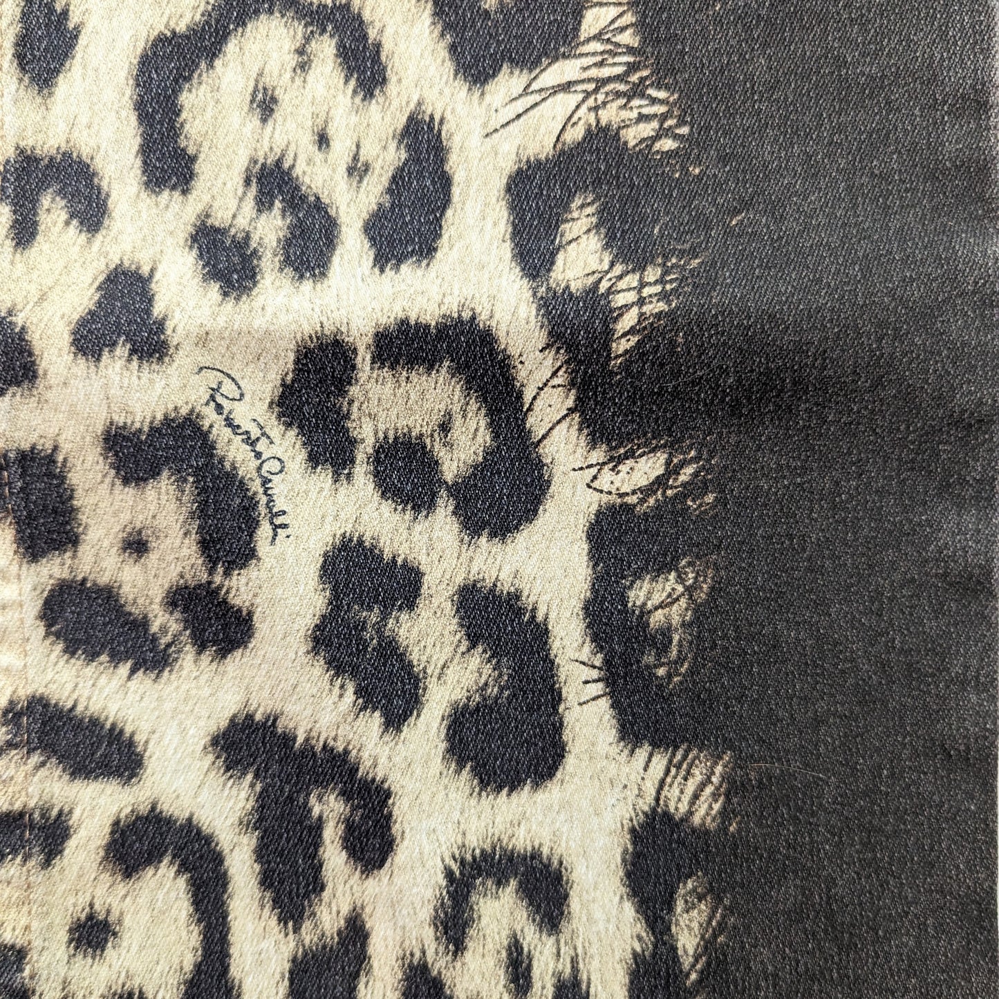 Roberto Cavalli animal print jeans - M/L