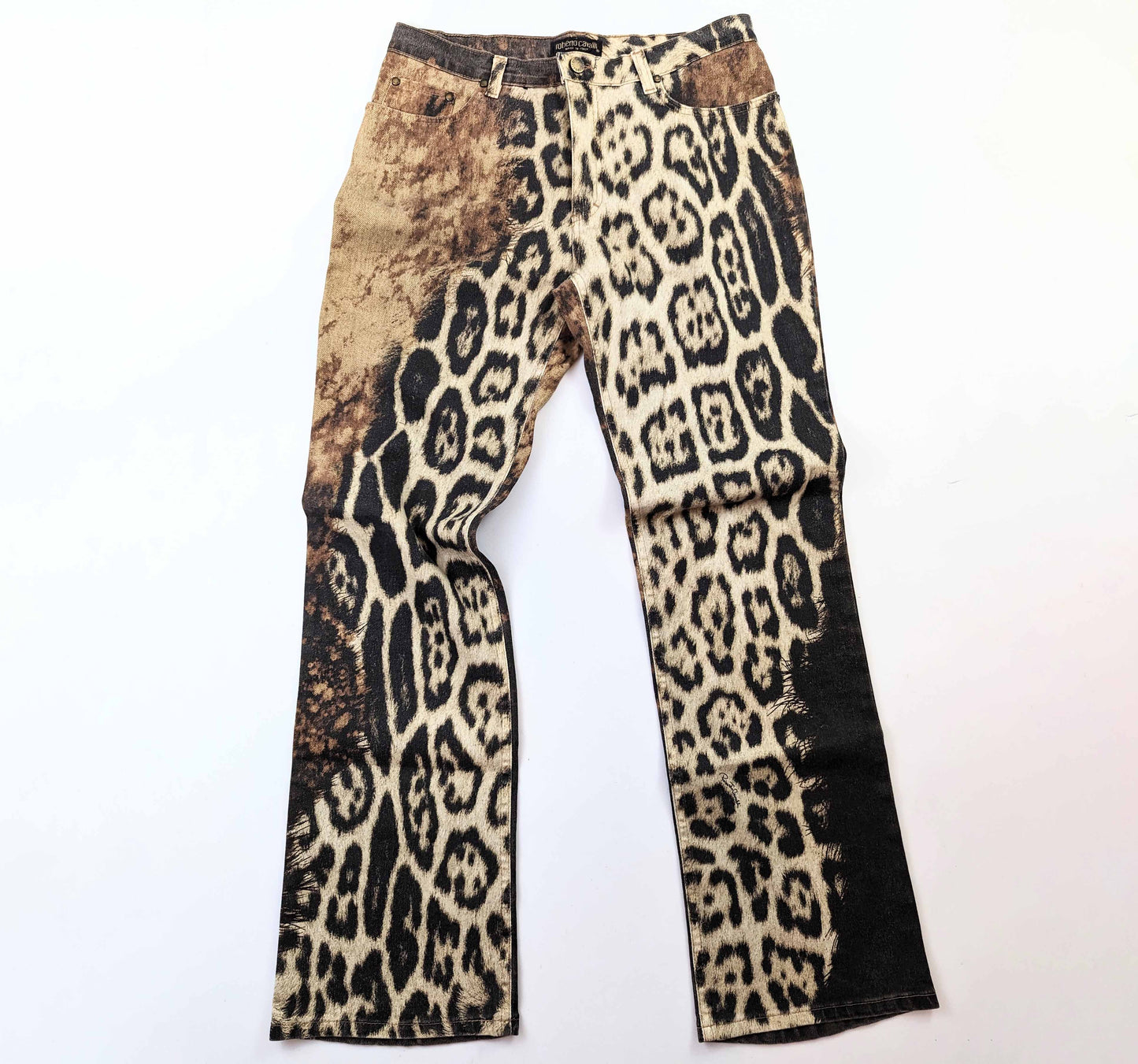 Roberto Cavalli animal print jeans - S