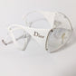 Lunettes de soleil blanches masque Christian Dior SKI 1