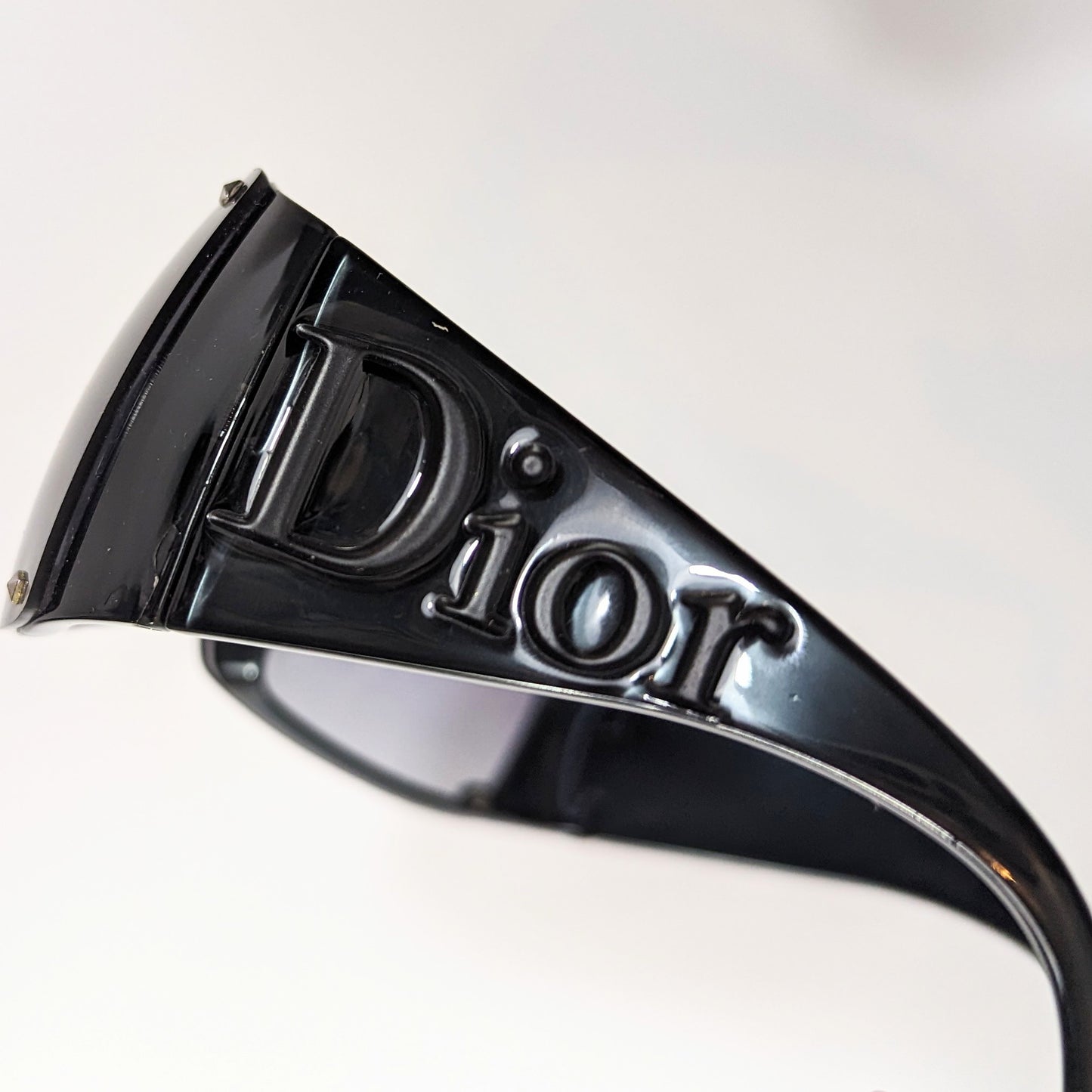 Dior blue logo mask sunglasses