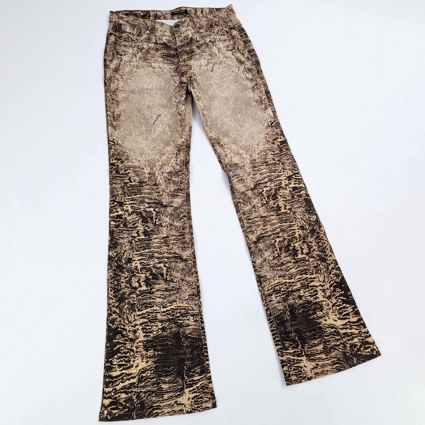 Roberto Cavalli jeans pants Brown psychedelic print