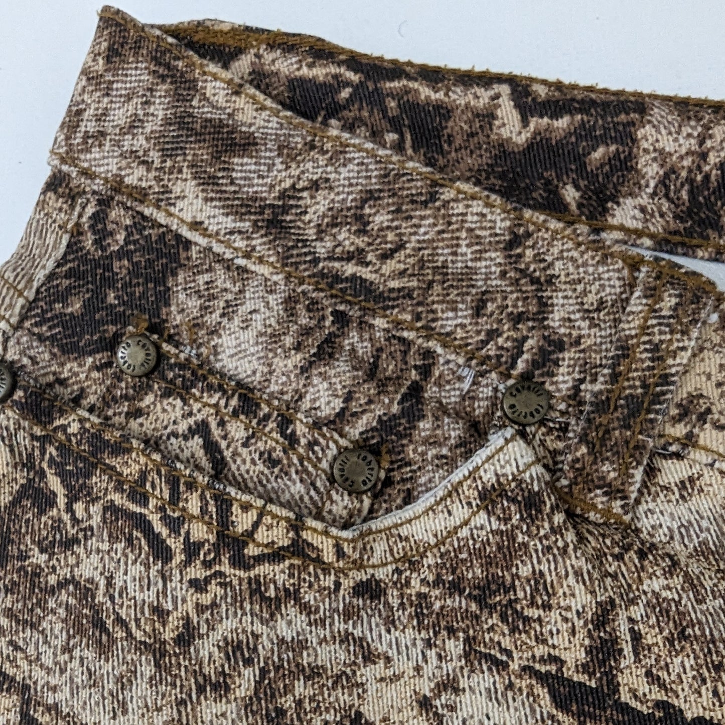 Roberto Cavalli Jeans Brown psychedelic print - S/M