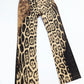 Roberto Cavalli leopard fur trompe l'oeil jeans pants - XS