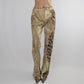 Roberto Cavalli shimmering leopard denim pants - S