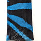 Sparkling jeans Roberto Cavalli zebra motif trompe l'oeil blue - M