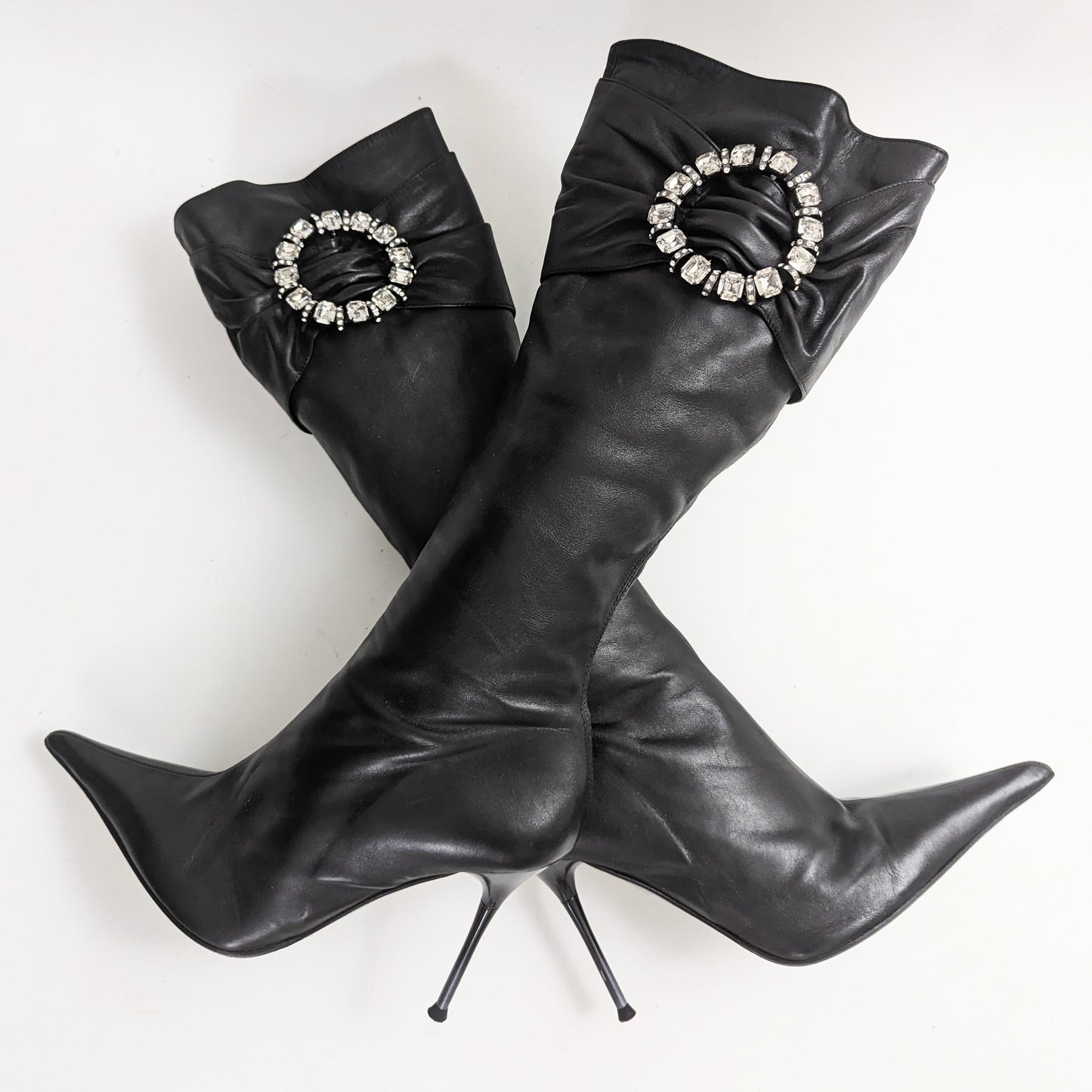 Black Leather El Dantes Boots - EU40|7UK|9US