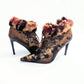 El Dantes cracked leather and fur ankle boots - EU39|UK6|US8