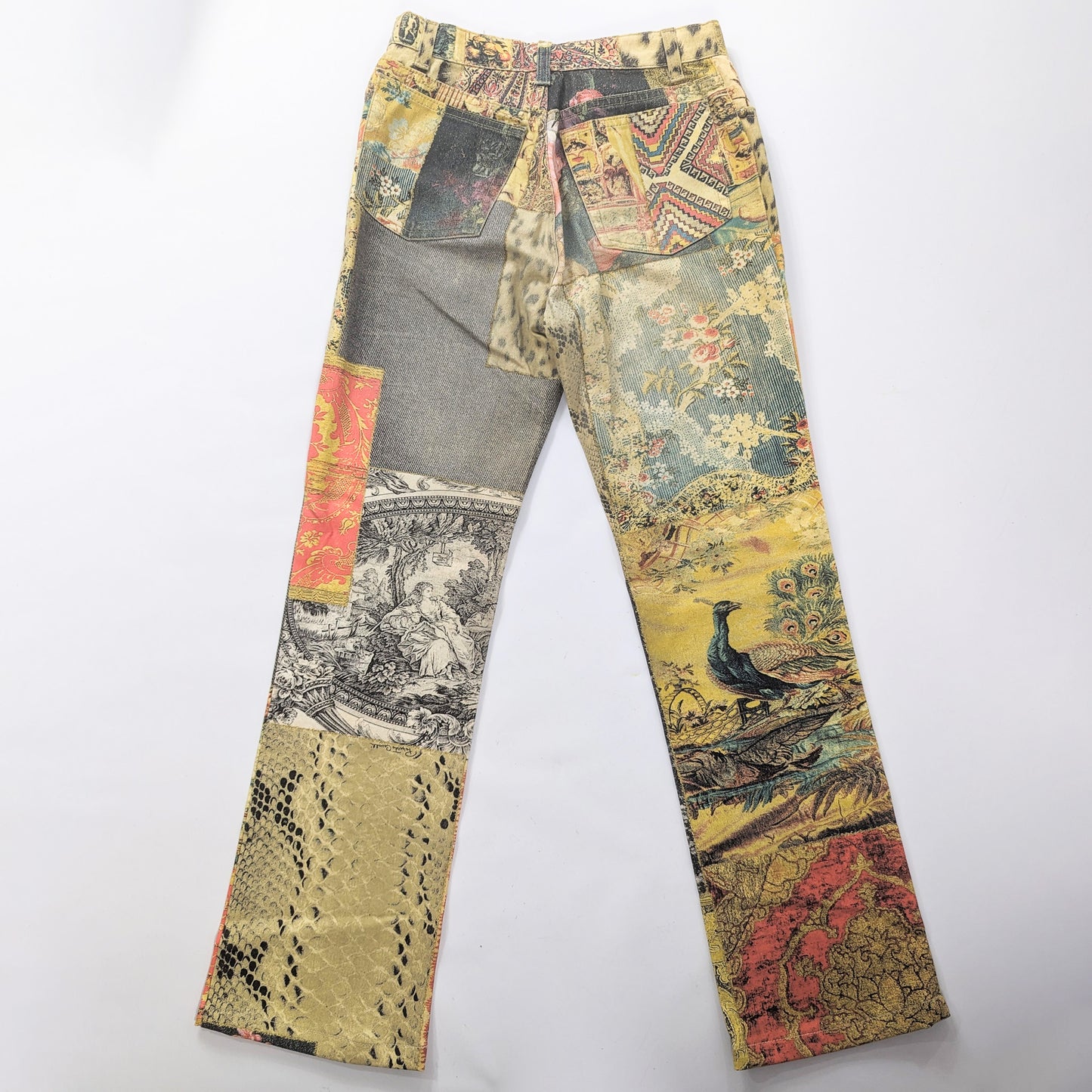 Roberto Cavalli multi-colored patchwork jeans - S