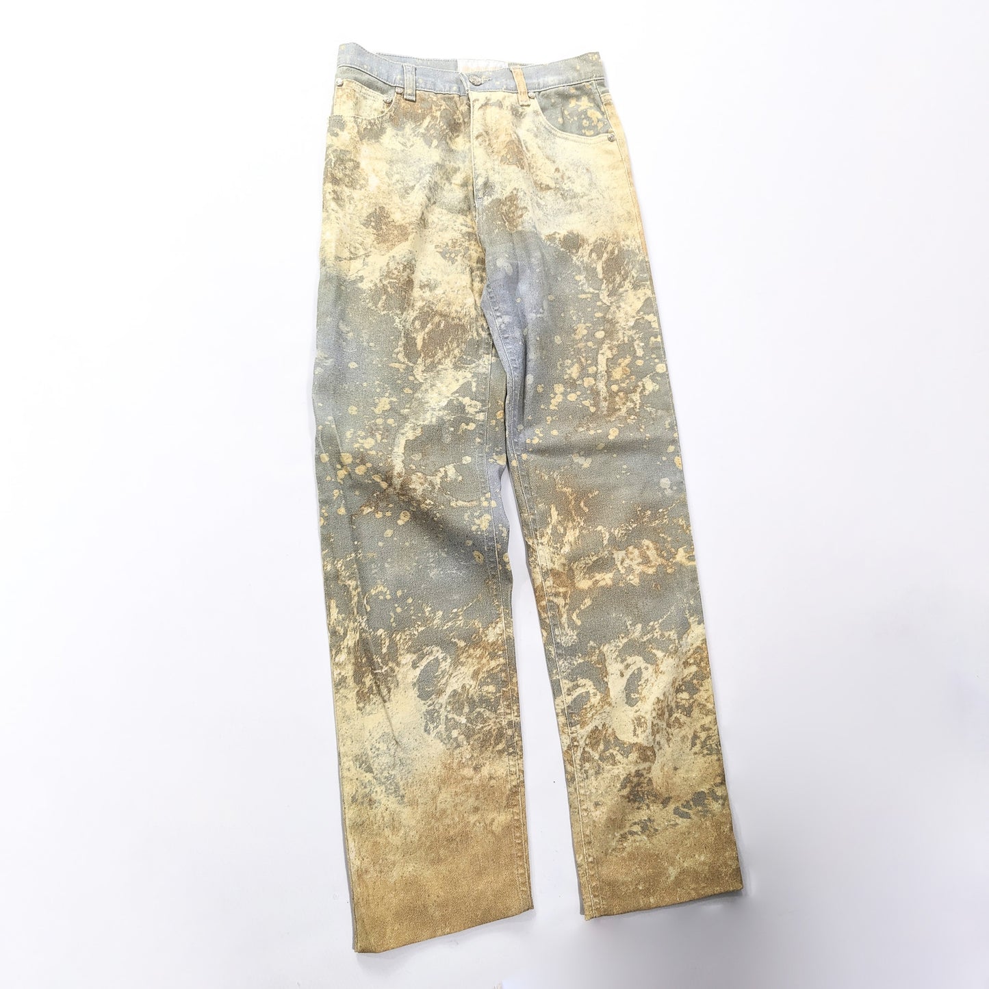 Cavalli beige marble print jeans - S