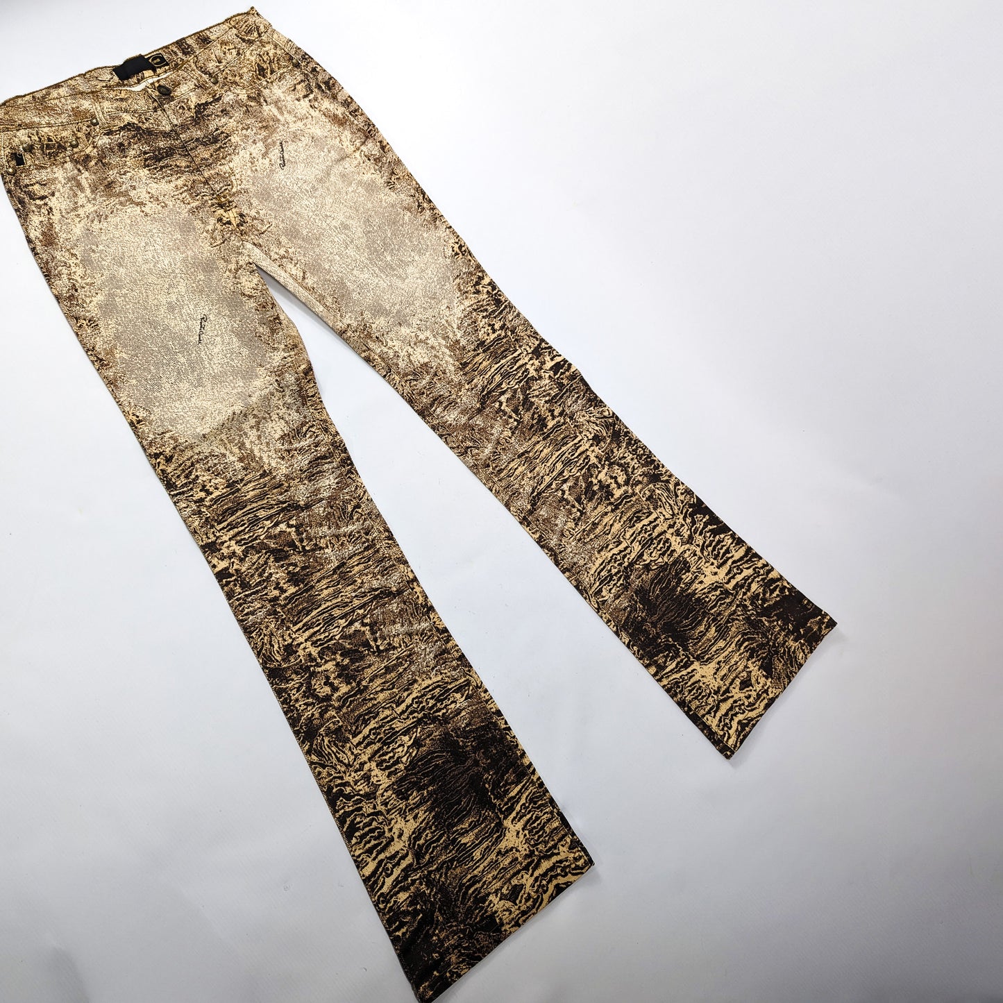 Roberto Cavalli Jeans Brown psychedelic print - S/M