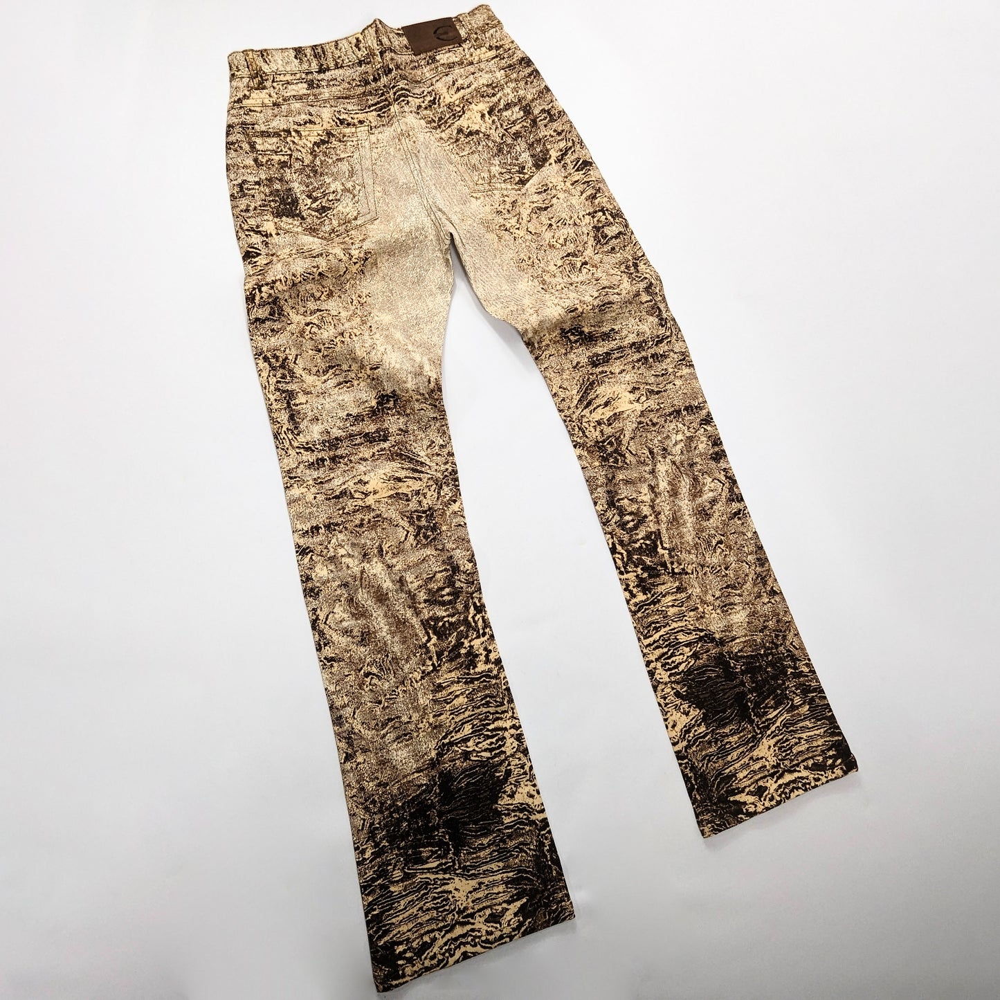 Roberto Cavalli Jeans Brown psychedelic print - S/M