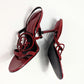 Red patent sandals with Dior logo by Galliano -EU36,5|UK3,5|US5,5