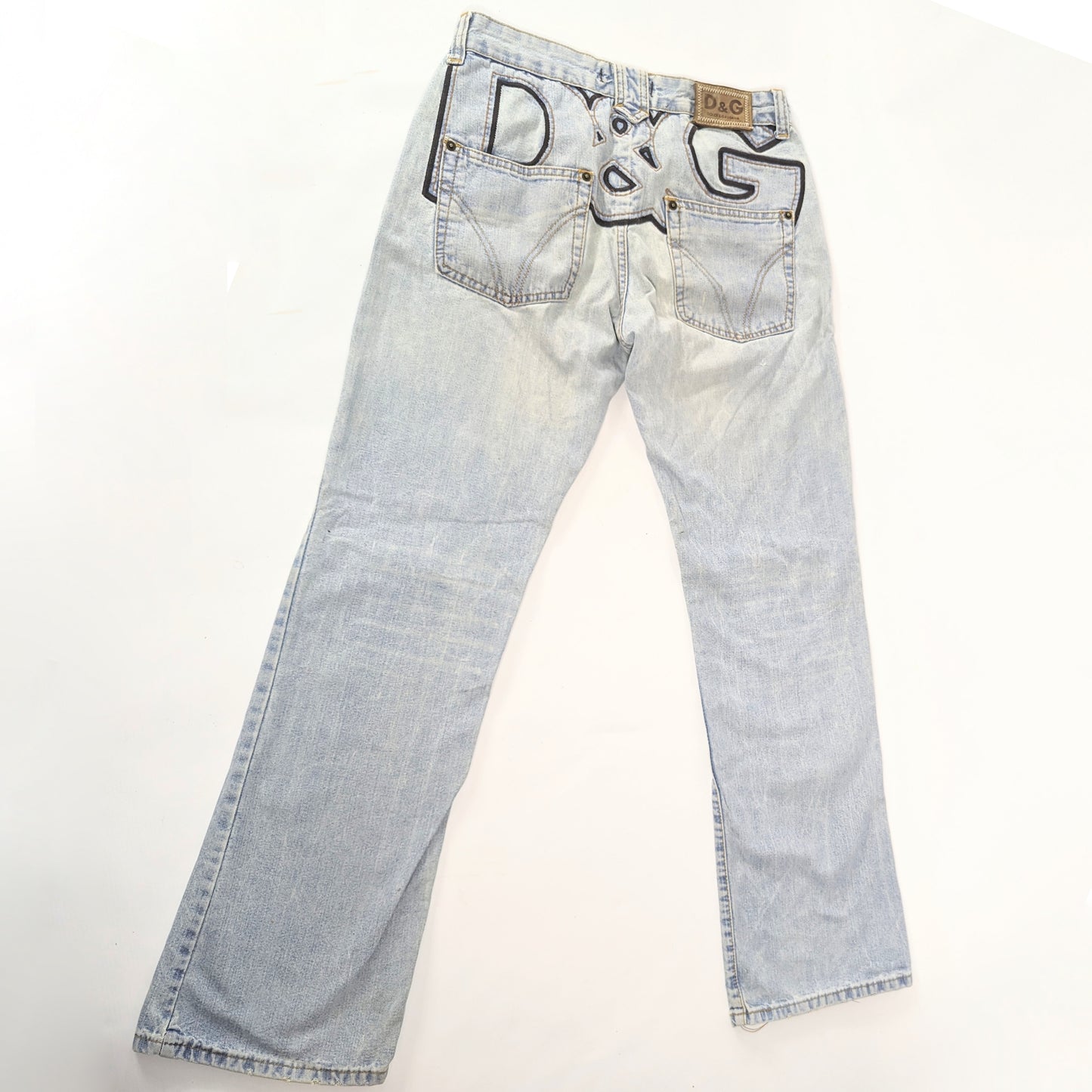 Dolce & Gabbana jeans decorated with initials