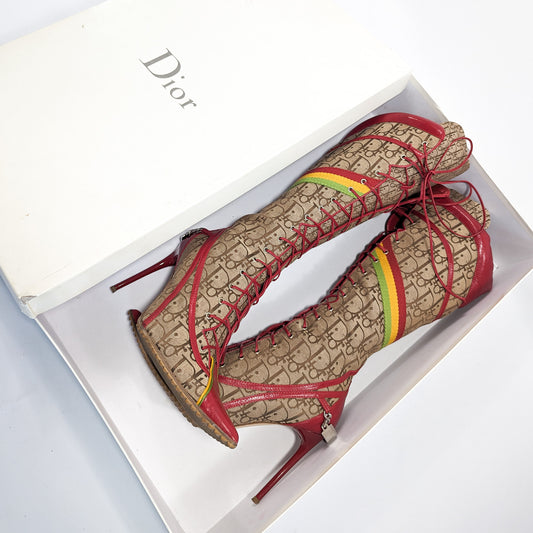 Dior Rasta High Boots by Galliano 2003 - EU39|UK6|US8