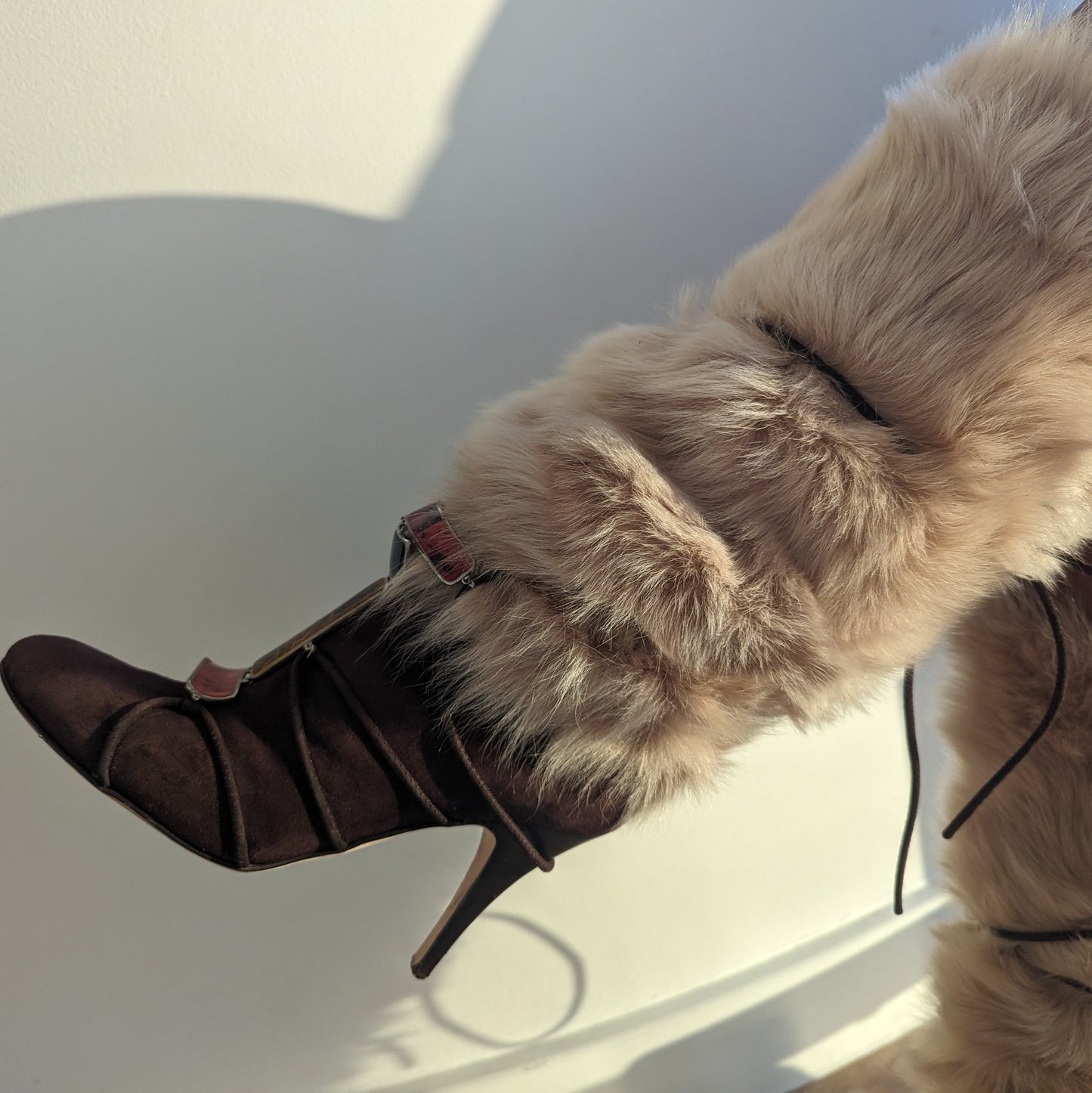 Giuseppe Zanotti fur boots -EU40|7UK|9US