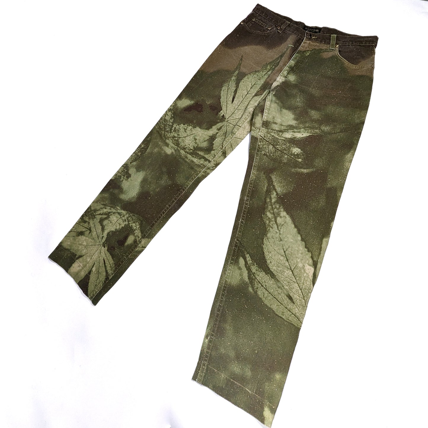 Roberto Cavalli cannabis print pants