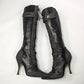 Dior denim and leather boots by Galliano - EU38|5UK|7US