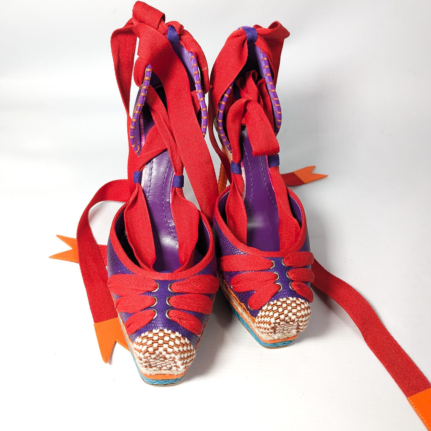 Multicolored Dior sandals by Galliano Summer 2011 - EU38|5UK|7US