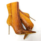 Gianmarco Lorenzi orange python ankle boots - EU38.5|5.5UK|7.5US