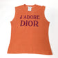 Débardeur "J'adore Dior" 1947 orange