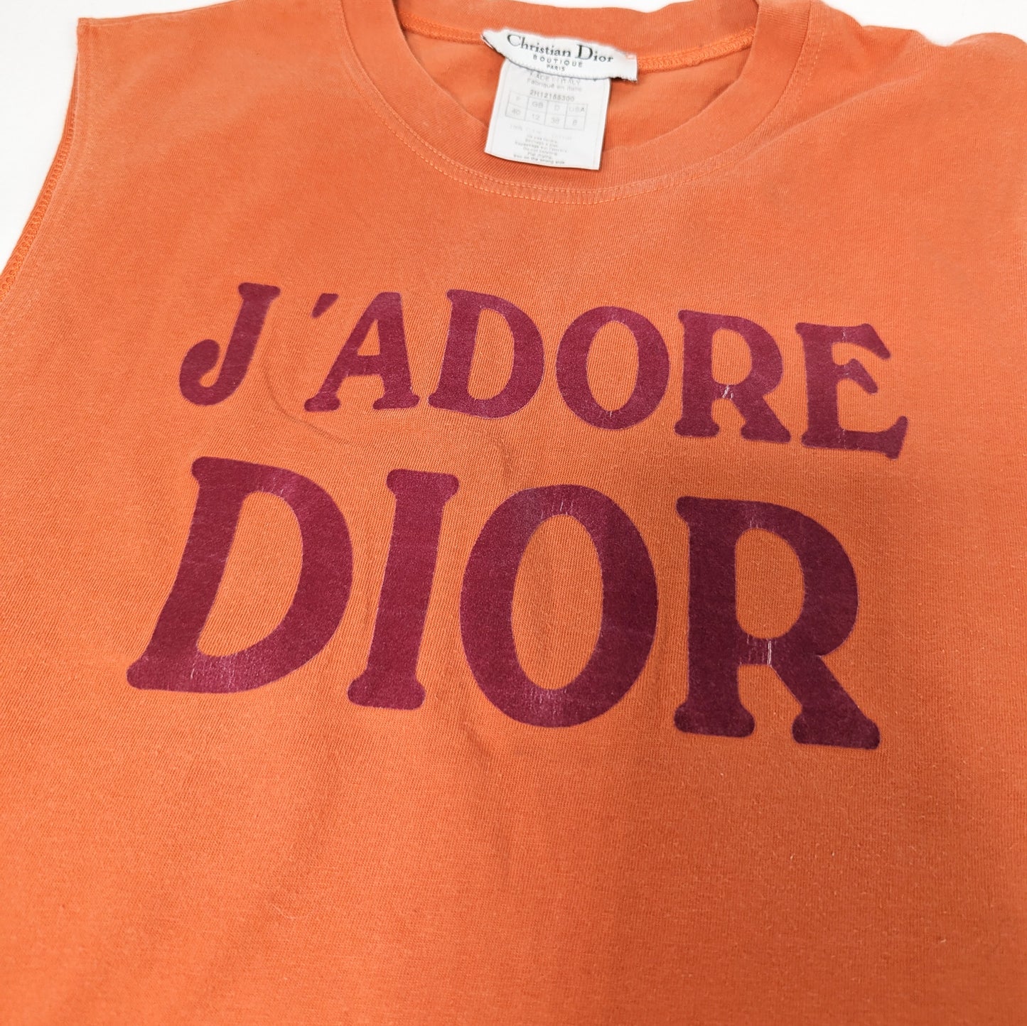 Débardeur "J'adore Dior" 1947 orange