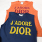 “J’adore Dior” 1947 blue and yellow tank top