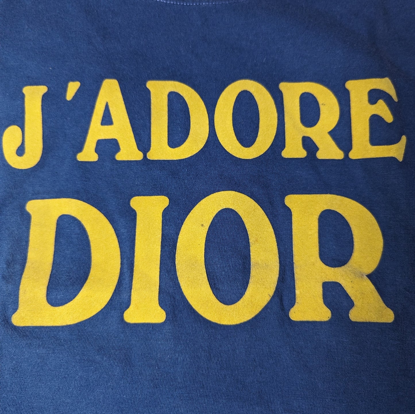 “J’adore Dior” 1947 blue and yellow tank top