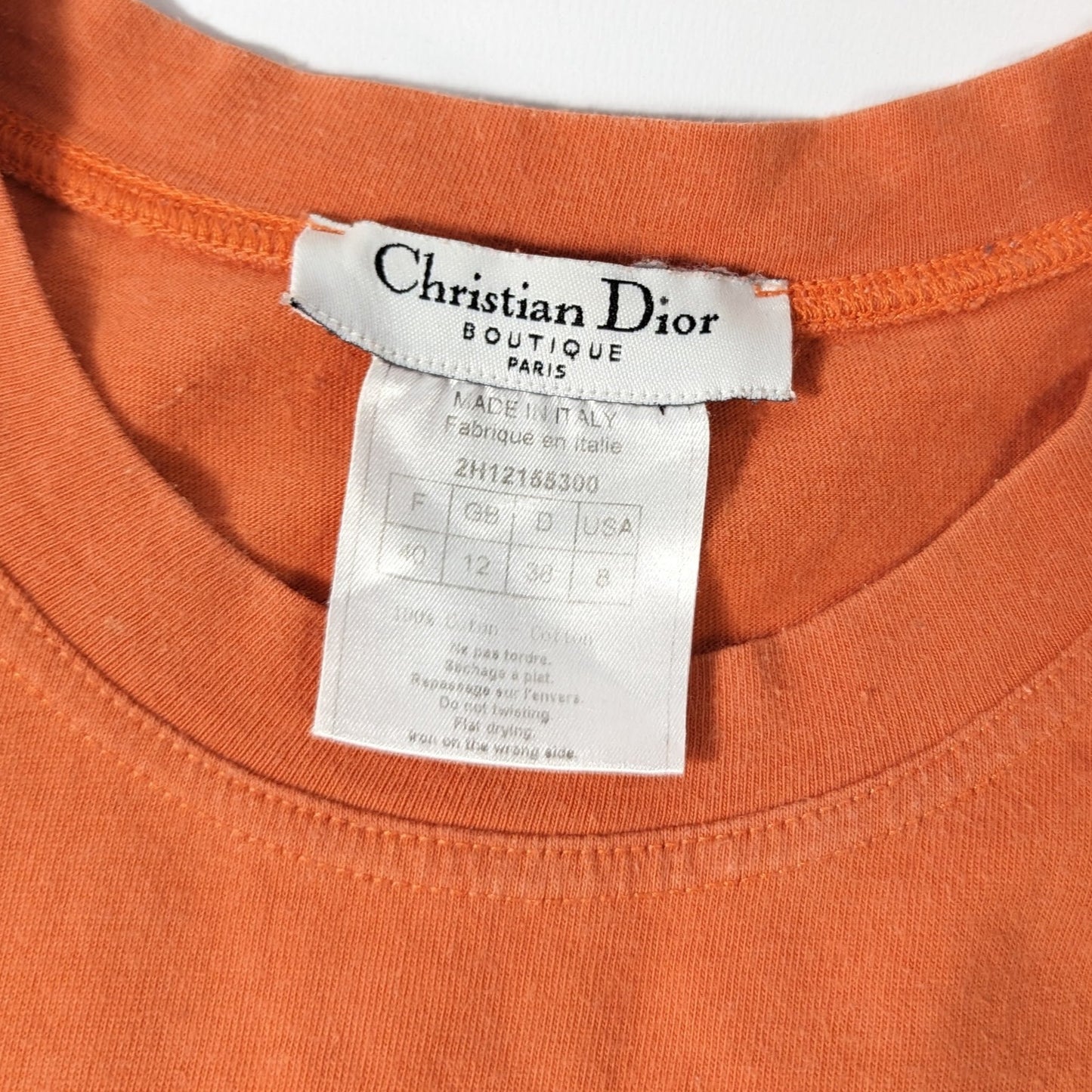 Débardeur "J'adore Dior" 1947 orange