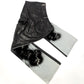 Vintage velvet and leather jeans pants - XL