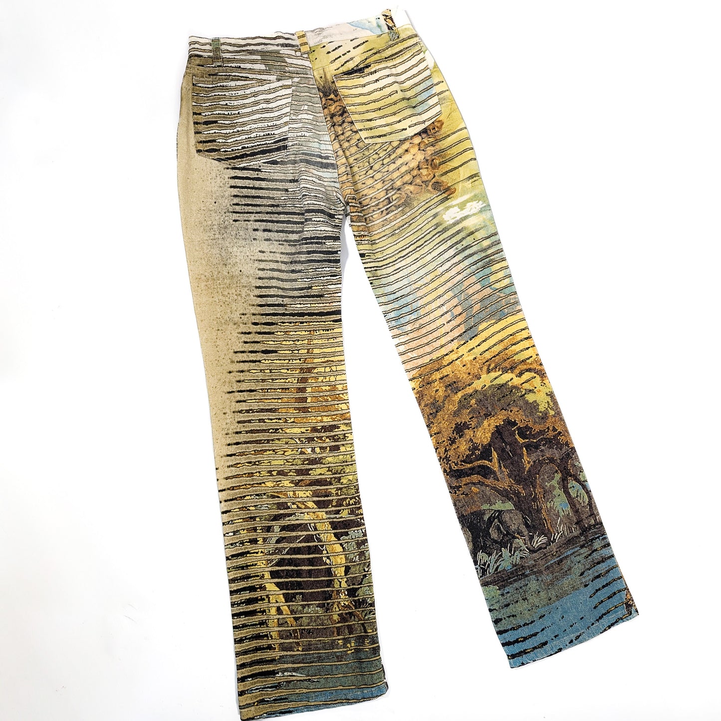 Roberto Cavalli lion print pants - S/S 2002 - M