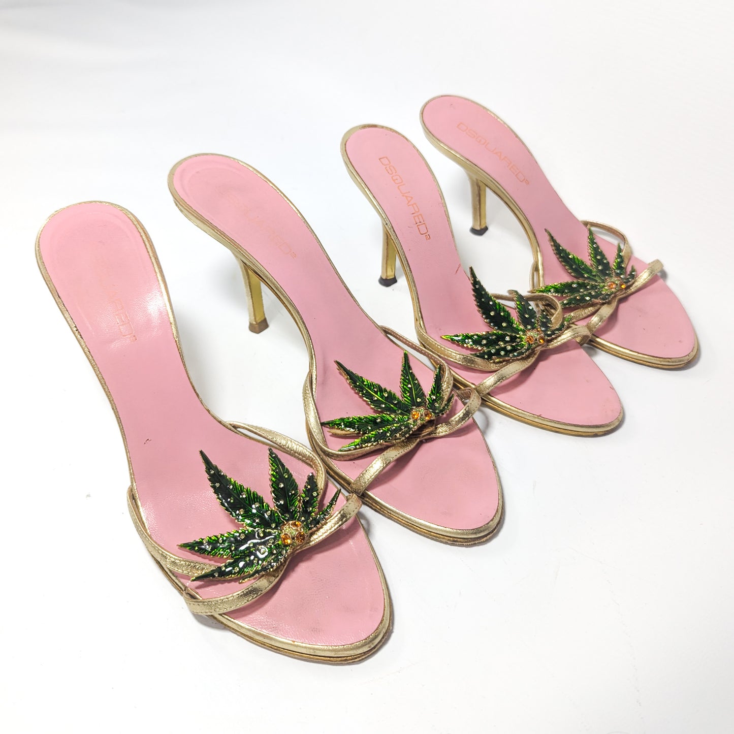 Dsquared2 "Marijuana leaf" sandals S/S 2005 - EU40|7UK|9US