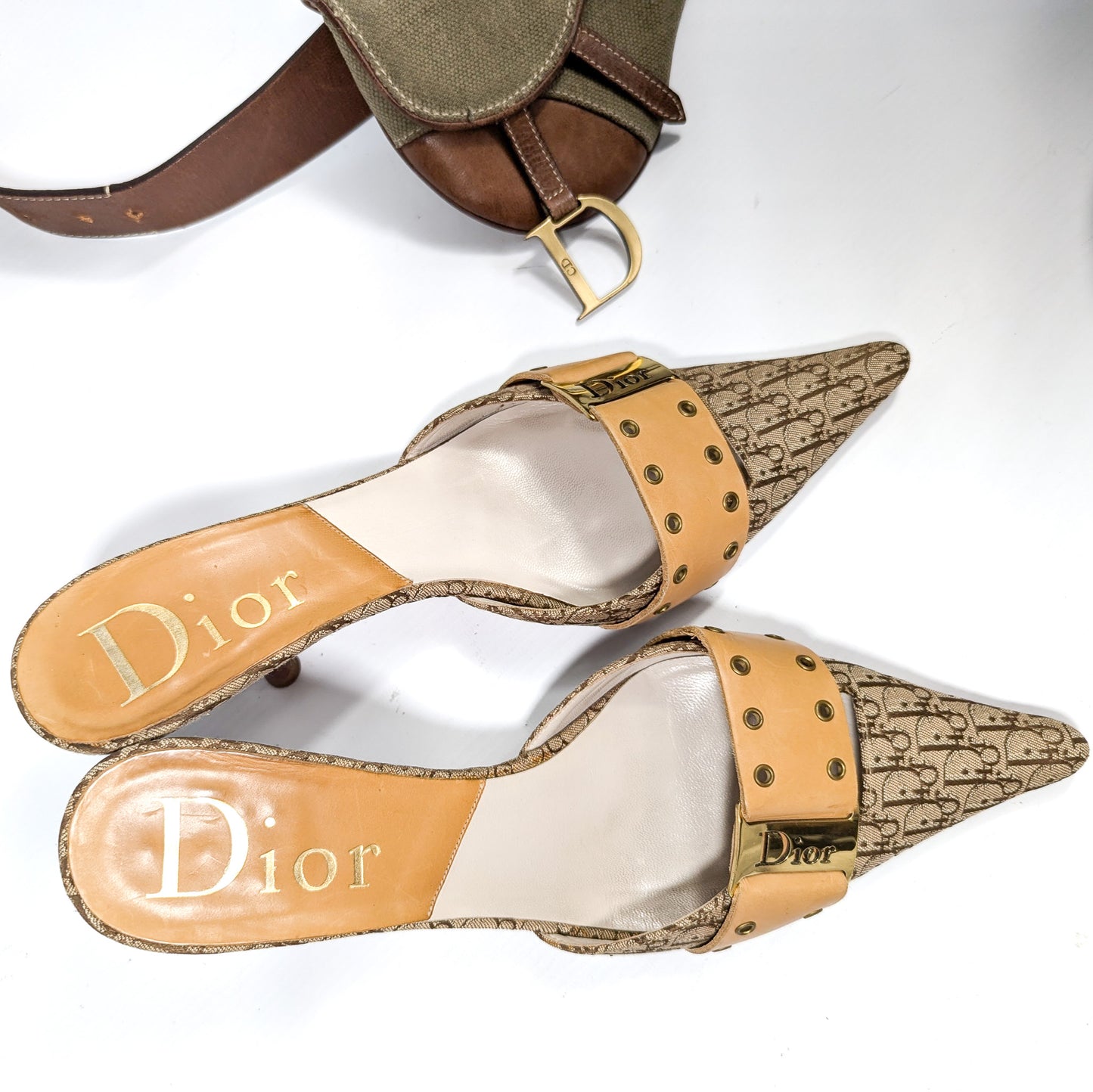 Dior Monogram Mules - EU39|6UK|7US