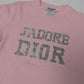 Dior by Galliano pink rhinestone t-shirt