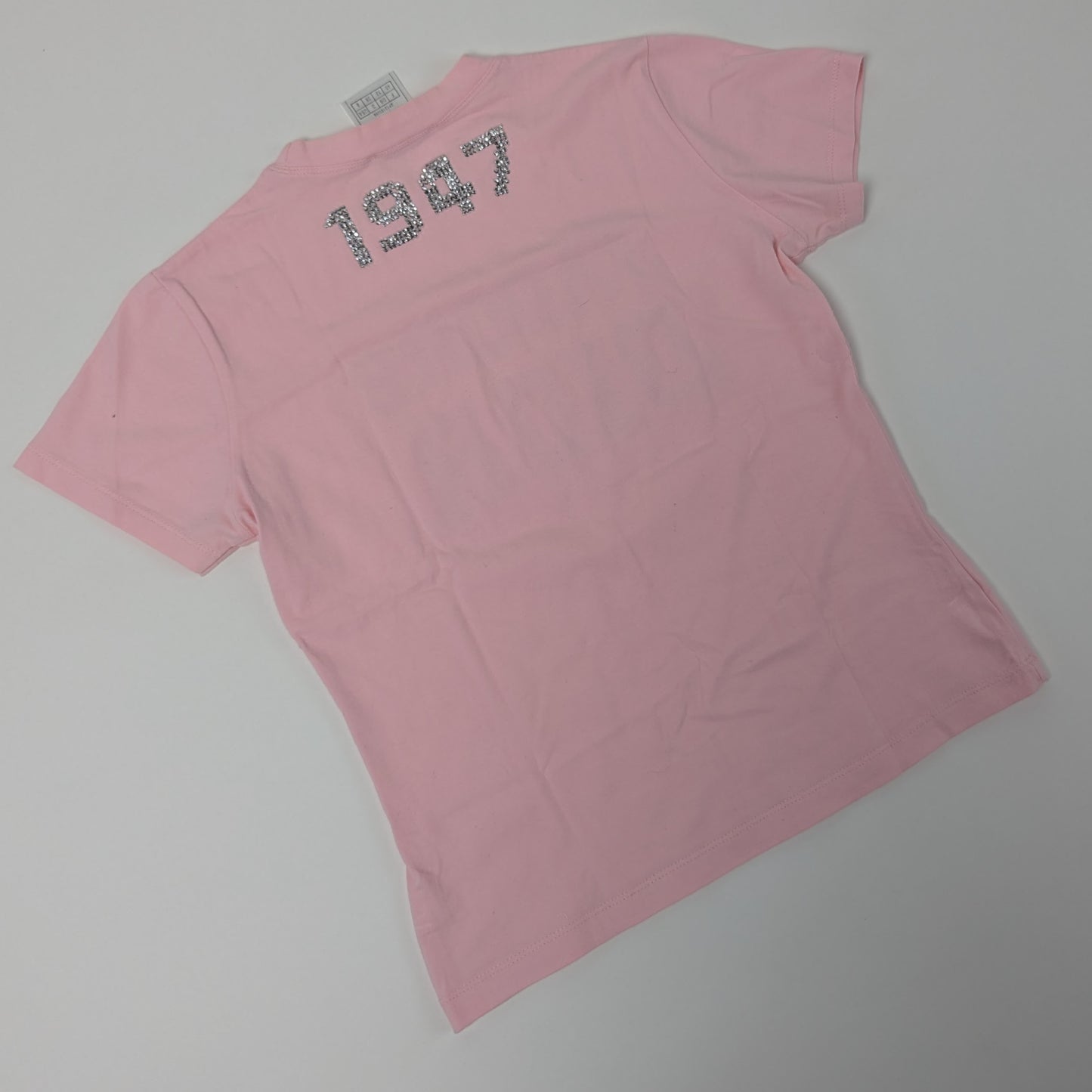 Dior by Galliano pink rhinestone t-shirt