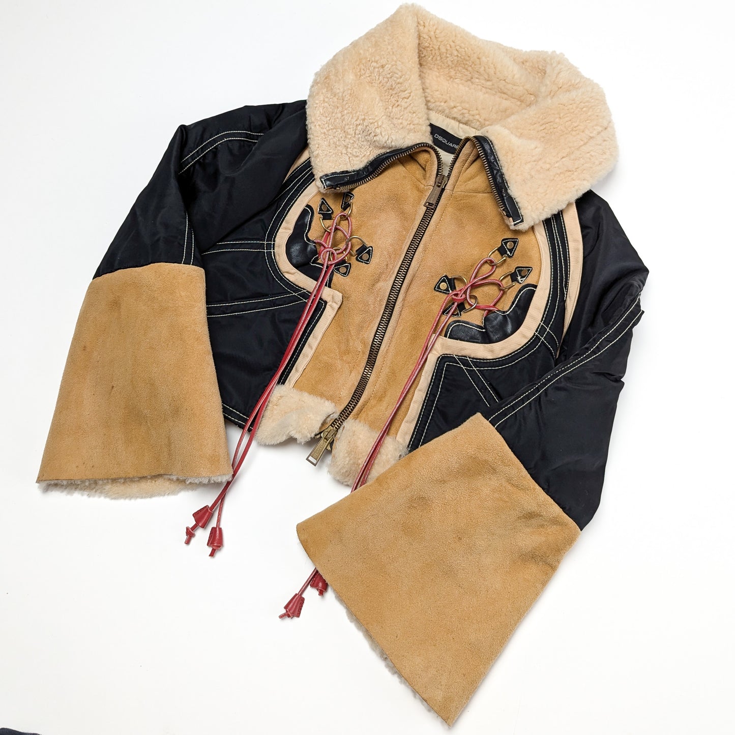 Dsquared2 cropped suede jacket - F/W 2004