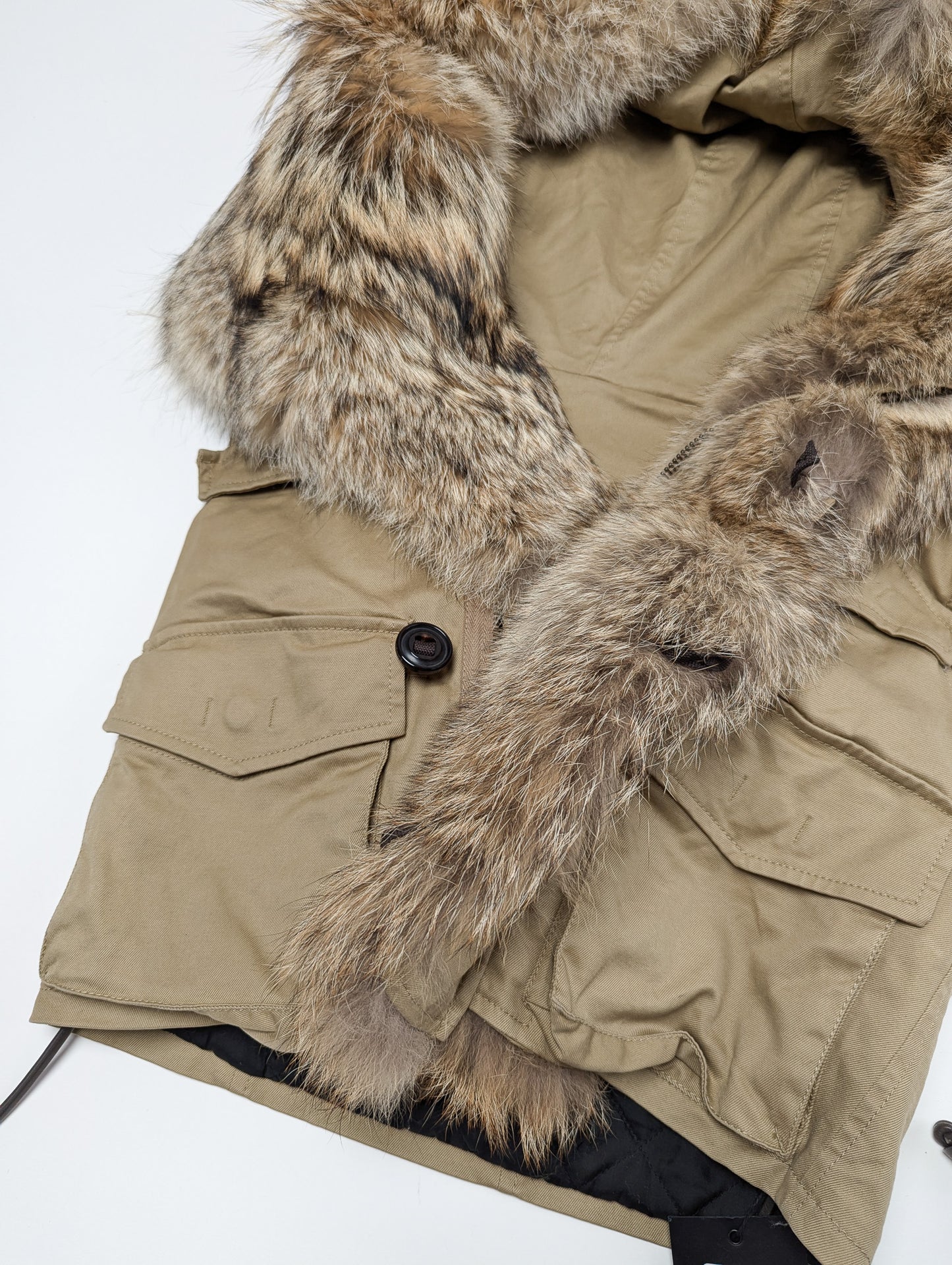 Dsquared2 real fur sleeveless jacket