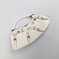 Dior Bondage mini handbag in white leather by Galliano - A/W 2003