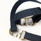 Dior denim necklace and bracelet set by Galliano - F/W 2000