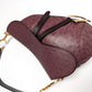 Purple Saddle Bag in Dior Ostrich Leather by Galliano - F/W 2000