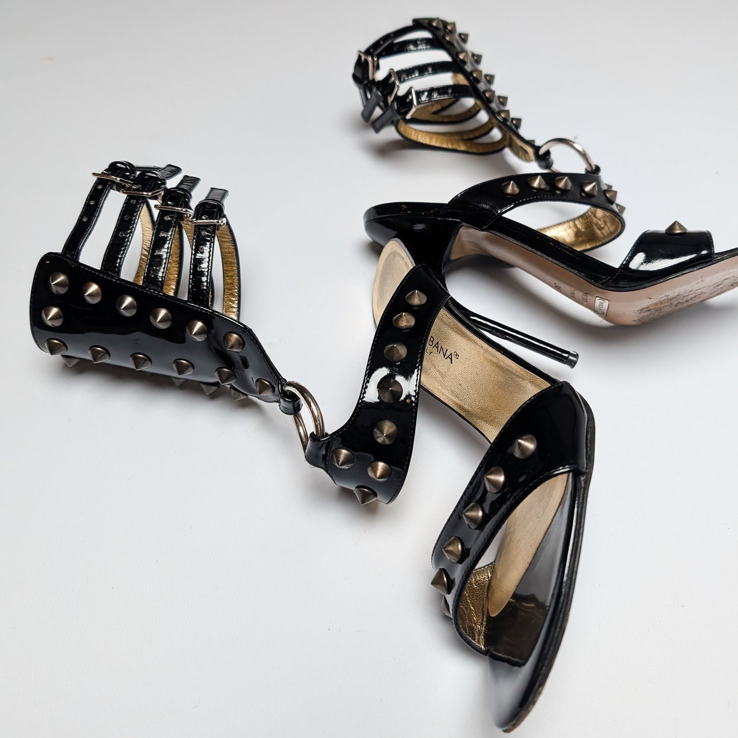 Dolce &amp; Gabbana Studded High Sandals - EU36.5|UK3.5|US5.5