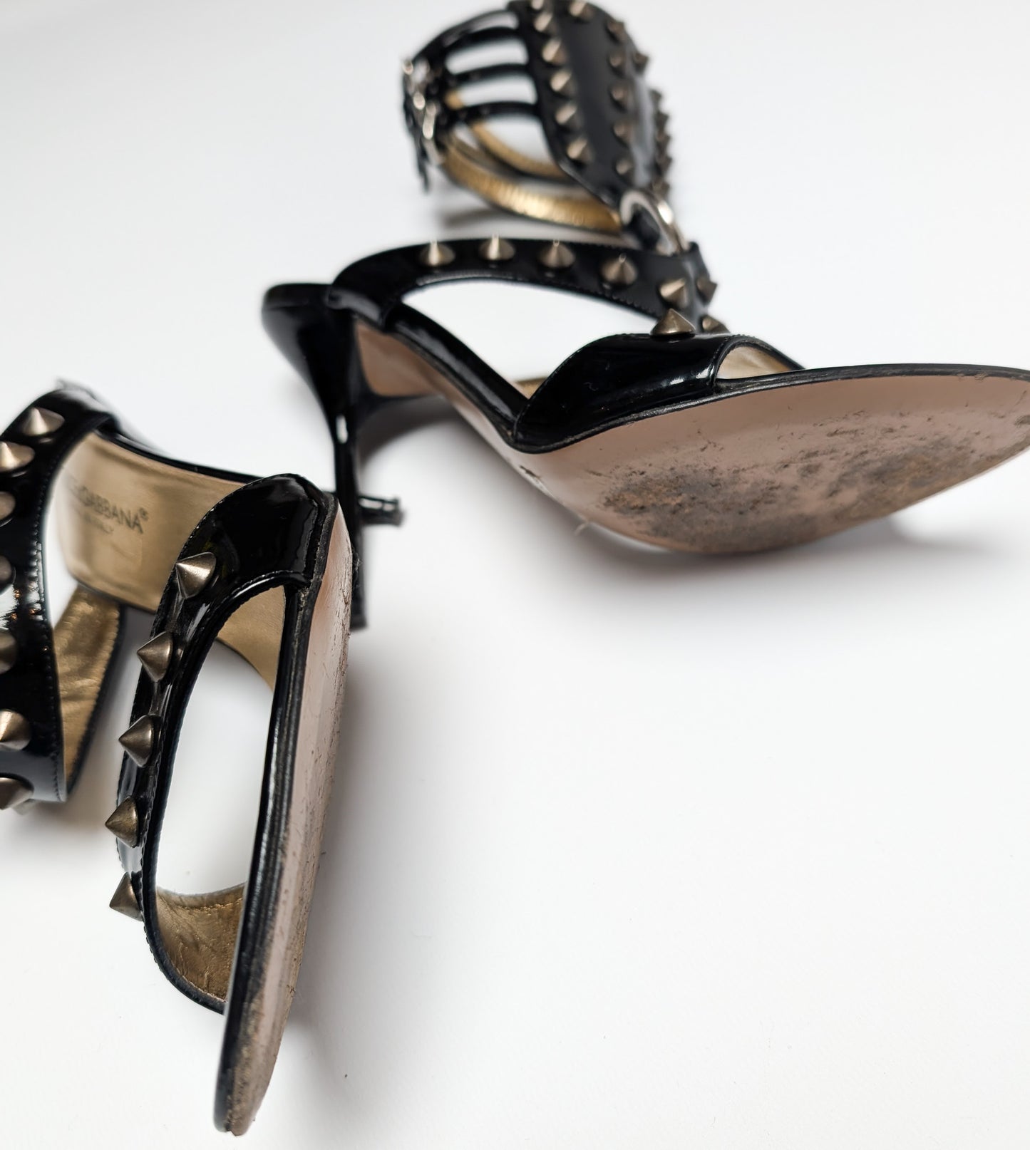 Dolce &amp; Gabbana Studded High Sandals - EU36.5|UK3.5|US5.5