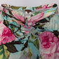 Vintage floral silk skirt/top