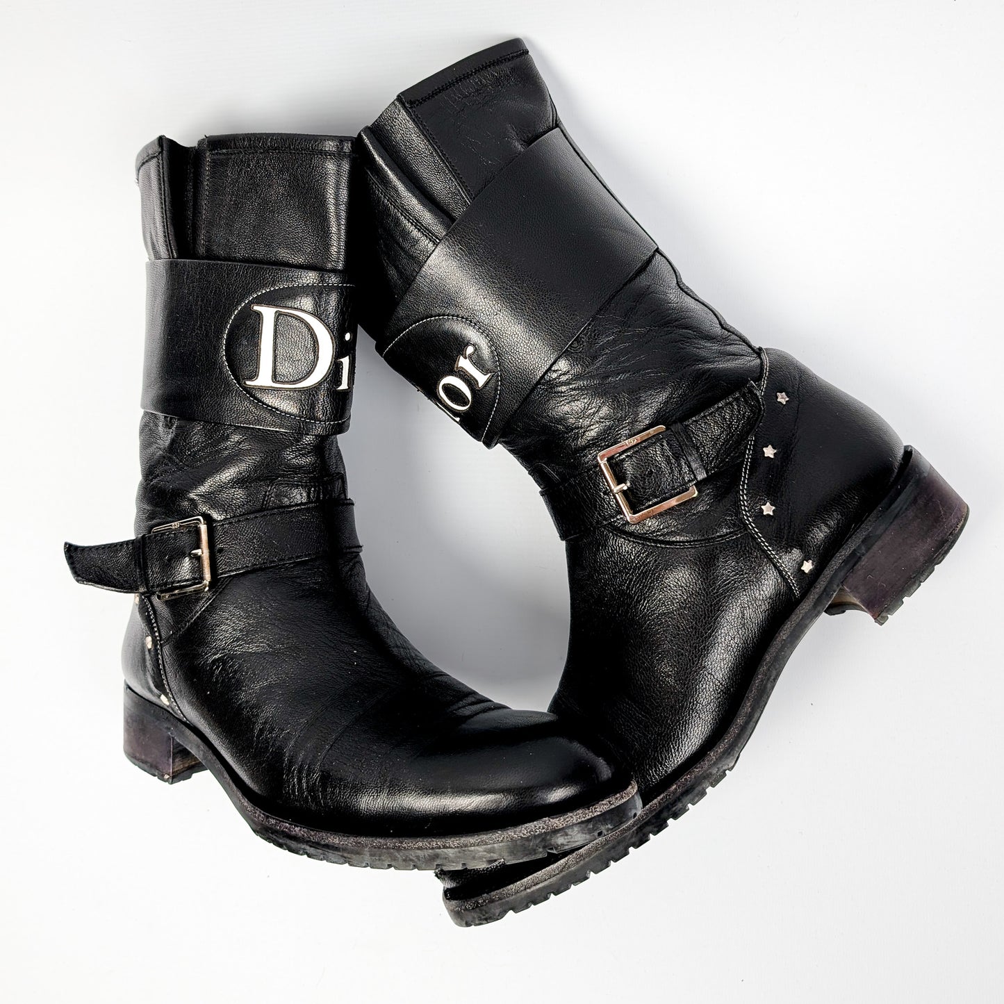 Dior Galliano 'Moto' Boots - EU41|8UK|10US