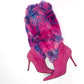Italian boots with pink fur trim - EU40|7UK|9US