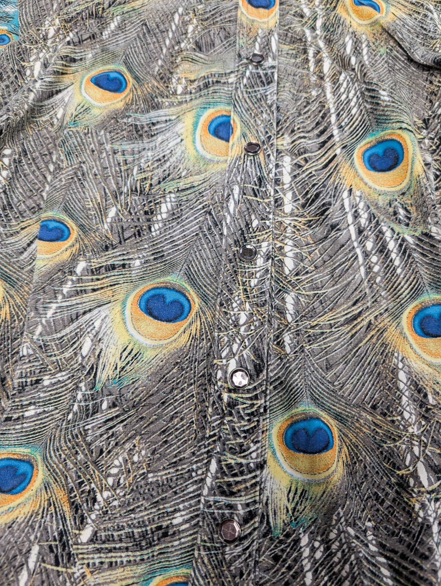 Roberto Cavalli peacock shirt - F/W 1999