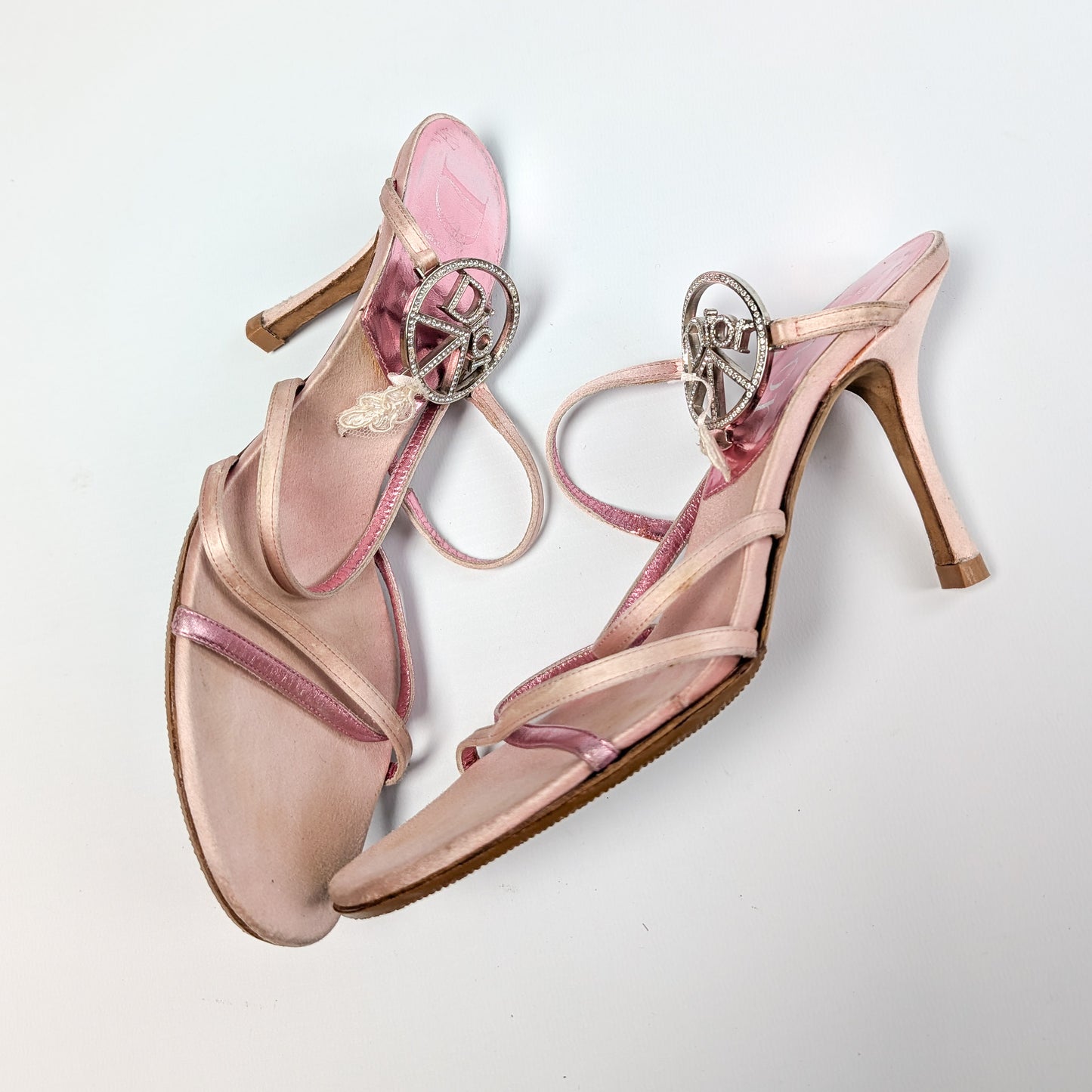 Dior pink Peace and Love mules 2005 - EU37|UK4|US6