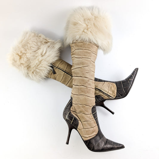 Vicini fur boots - EU38|UK5|US7