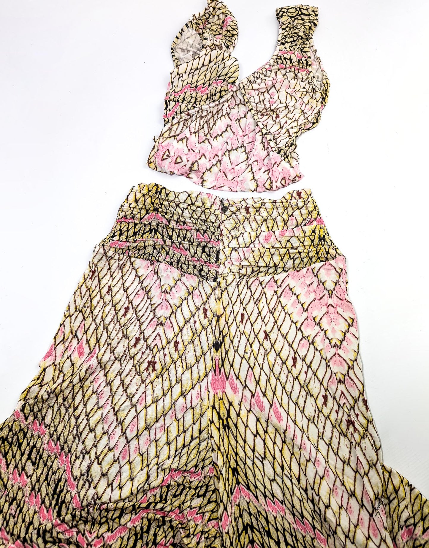 Roberto Cavalli top and skirt set