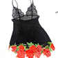 La Perla asymmetrical mesh dress