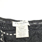 Black embroidered Dior headband by Galliano